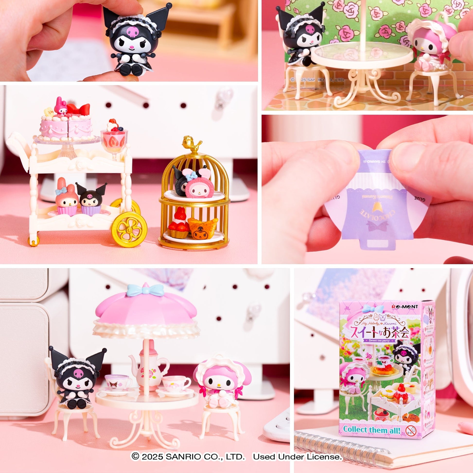 Re-Ment My Melody & Kuromi Sweet Tea Party Blind Box Figure Set