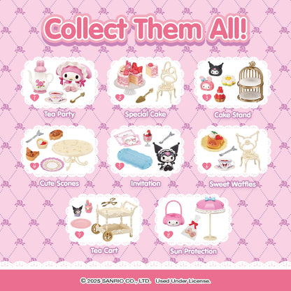 Re-Ment My Melody & Kuromi Sweet Tea Party Blind Box Figure Set