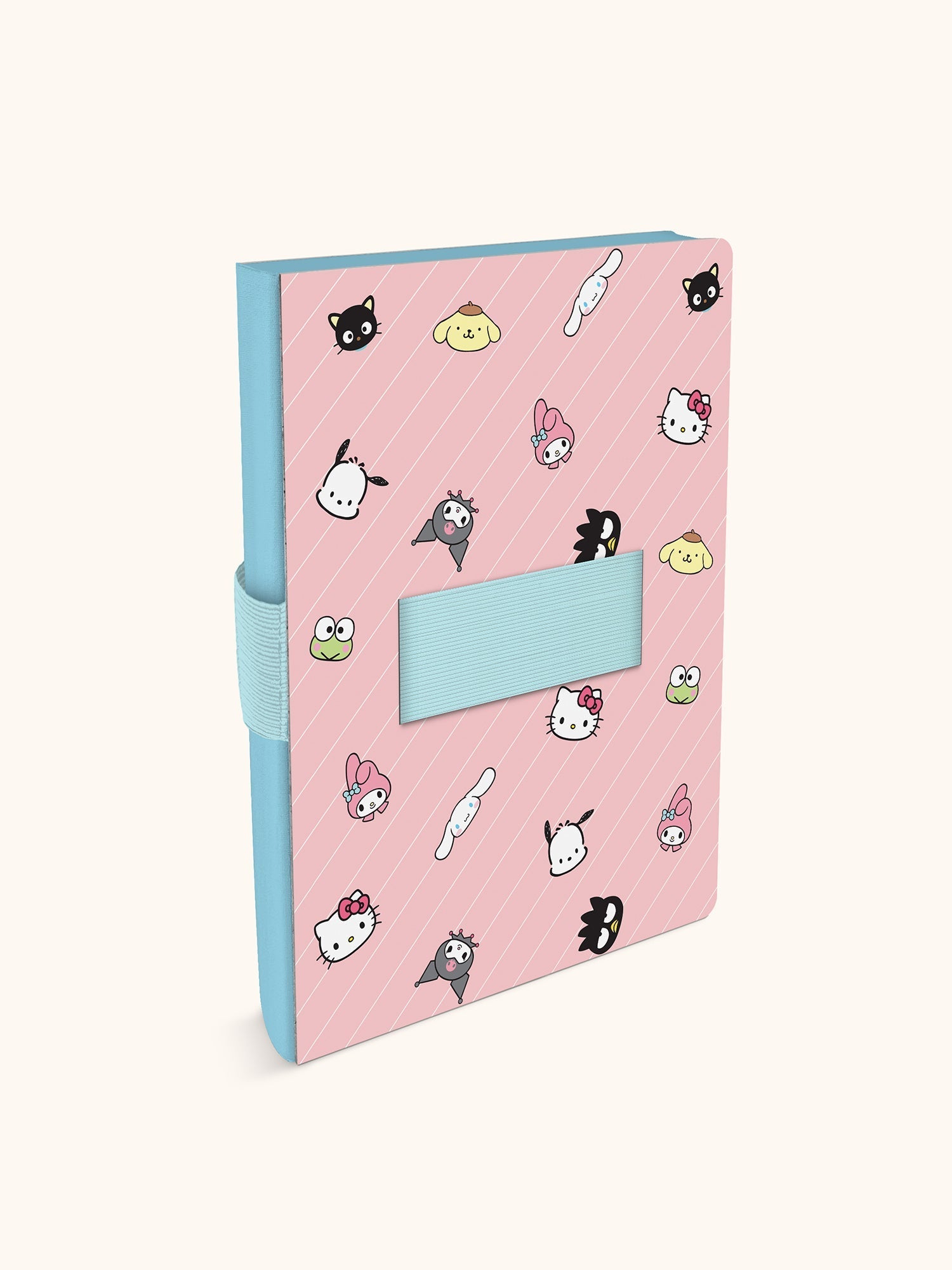 Hello Kitty and Friends x Studio Oh! Pink Pinstripe Casey Notebook with Phone Loop