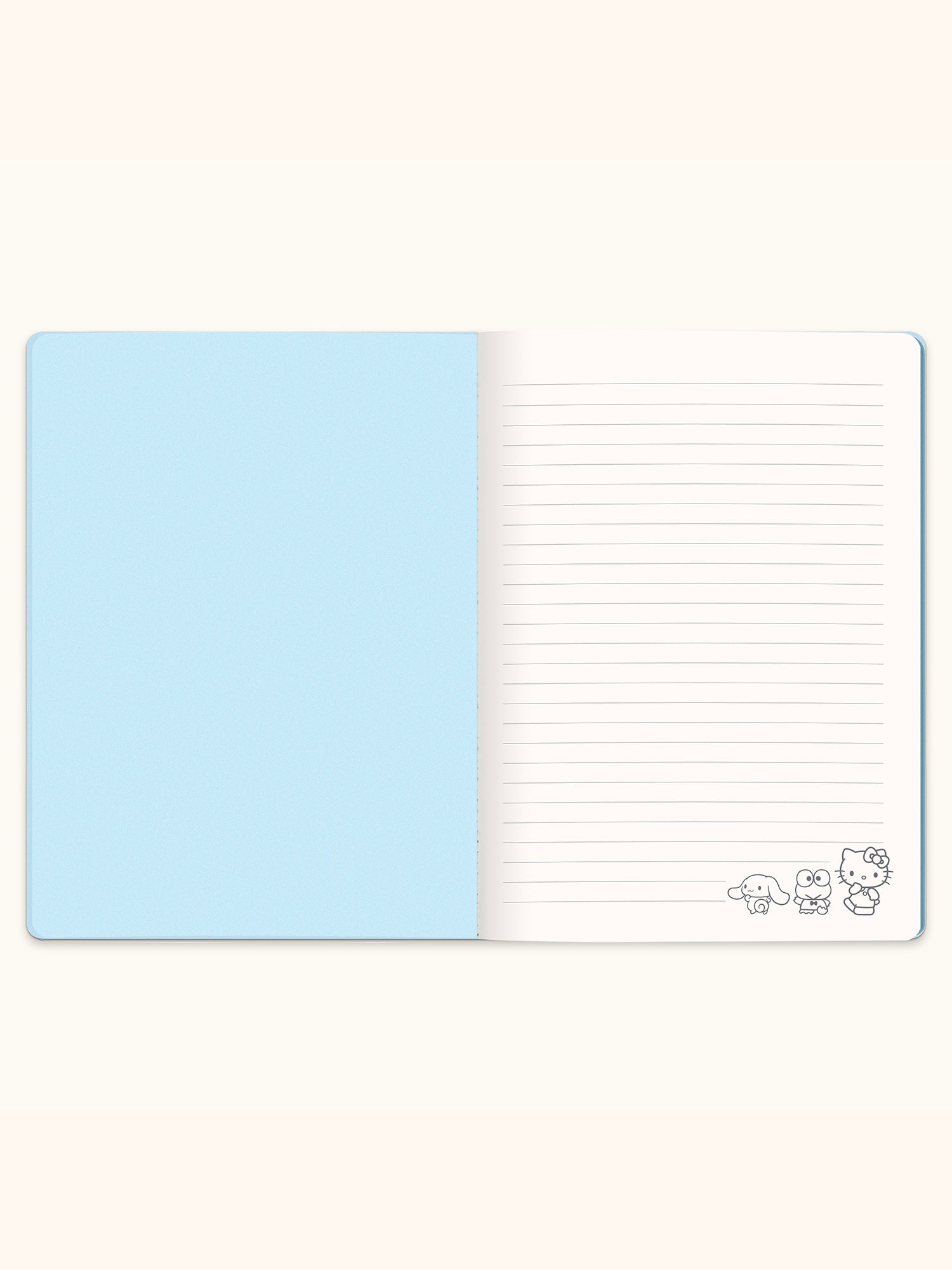 Hello Kitty and Friends x Studio Oh! Pink Pinstripe Casey Notebook with Phone Loop