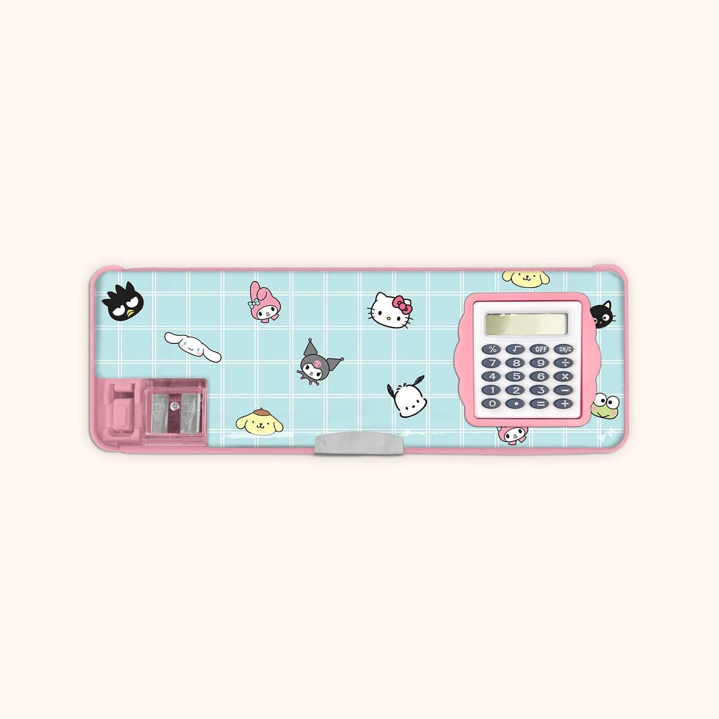 Hello Kitty and Friends x Studio Oh! Blue Grid Pencil Case