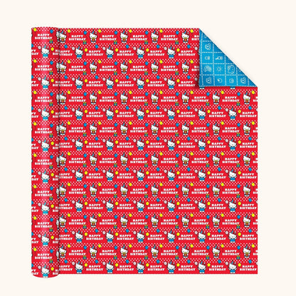 Hello Kitty x Studio Oh! Retro Red Reversible Gift Wrap