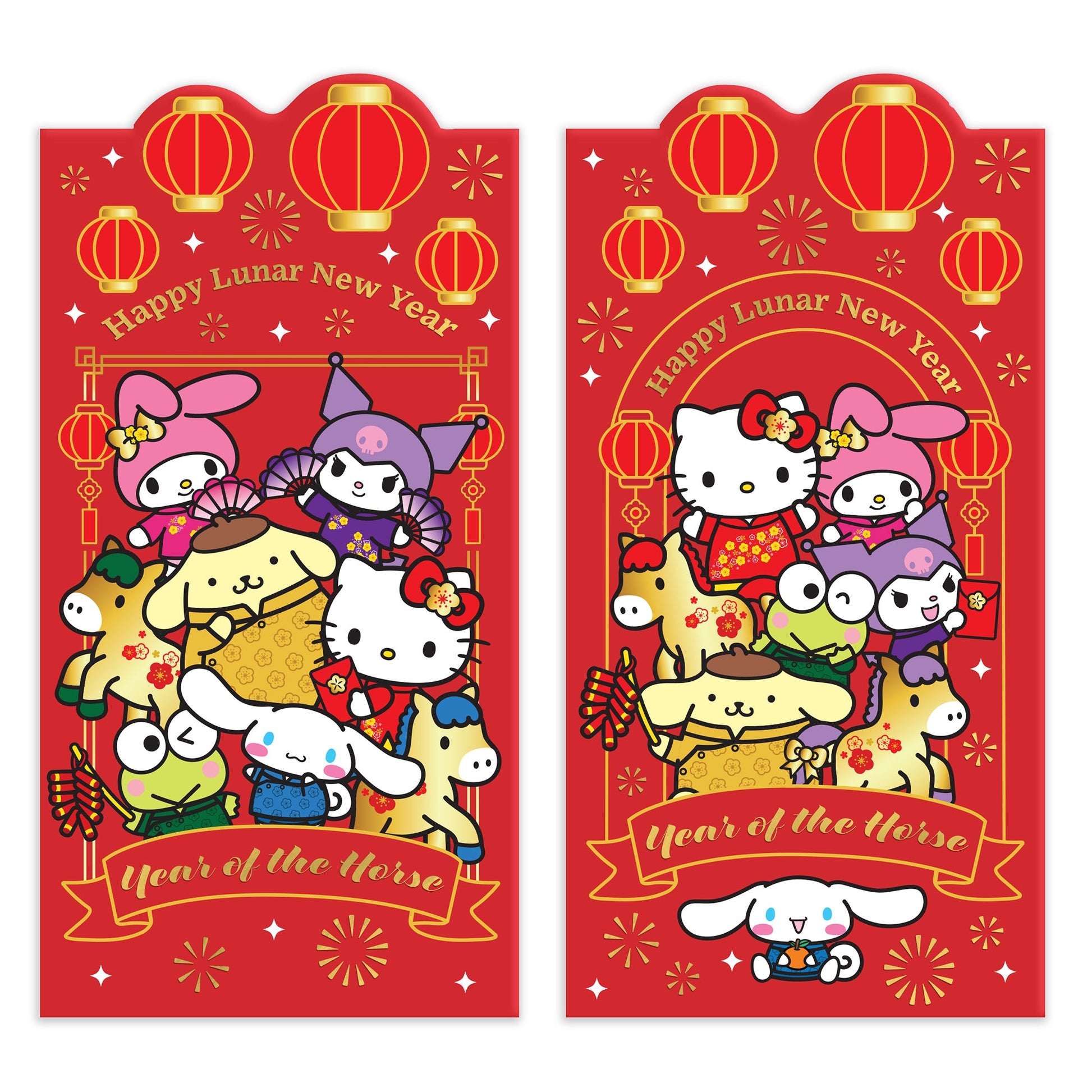 Hello Kitty and Friends x Studio Oh! 10-pc LNY Envelope Pack (Year of the Horse)