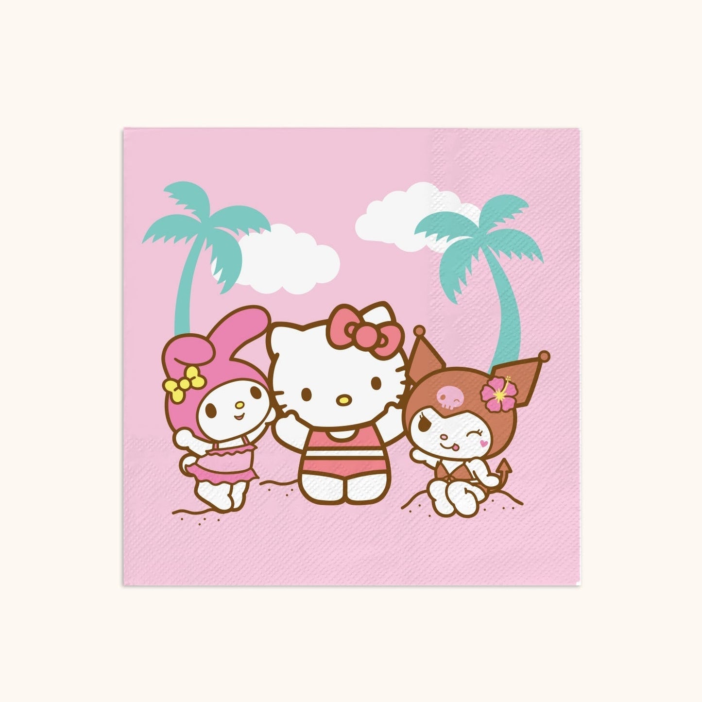 Hello Kitty and Friends x Studio Oh! Beach Party Beverage Napkins