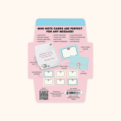 Hello Kitty x Studio Oh! Classic Pink Mini Memo with Stickers