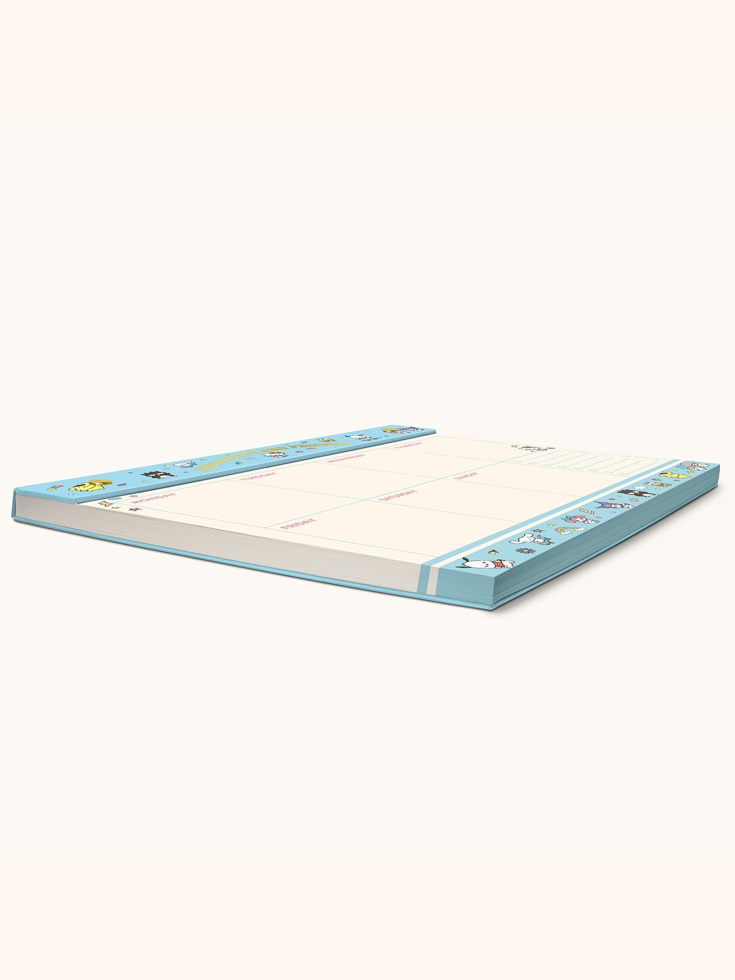 Hello Kitty and Friends x Studio Oh! College Letters Blue Weekly Desk Pad