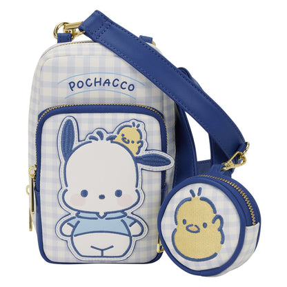 Pochacco x Loungefly Butterfly Gingham Crossbody Bag with Coin Purse