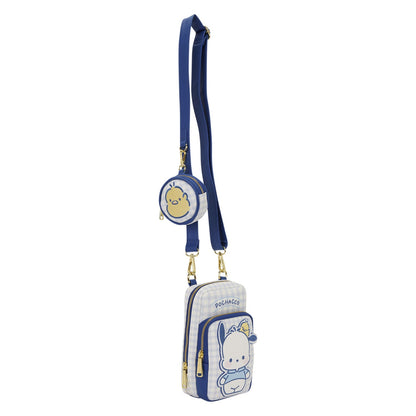 Pochacco x Loungefly Butterfly Gingham Crossbody Bag with Coin Purse