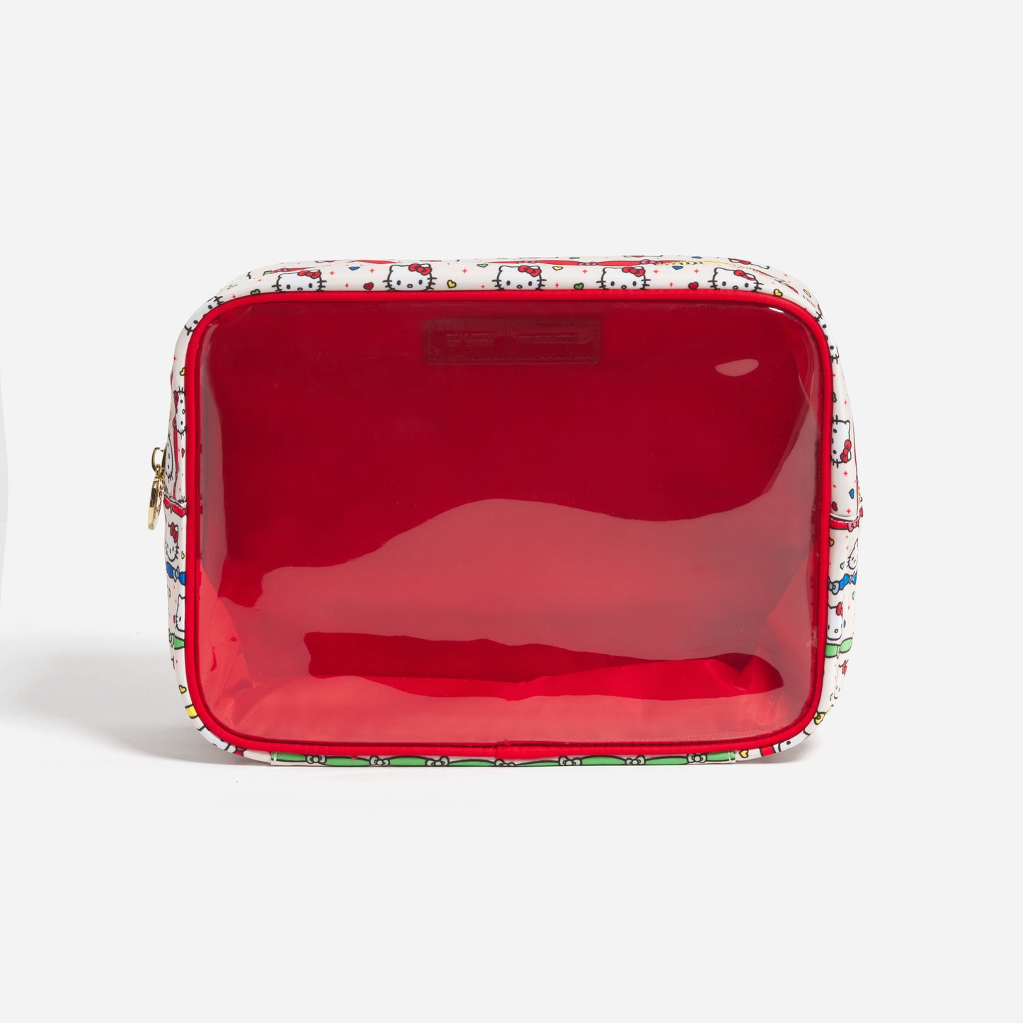 Hello Kitty x Stoney Clover Lane Clear Front Large Pouch (Hello Kitty Ribbon Stripe)