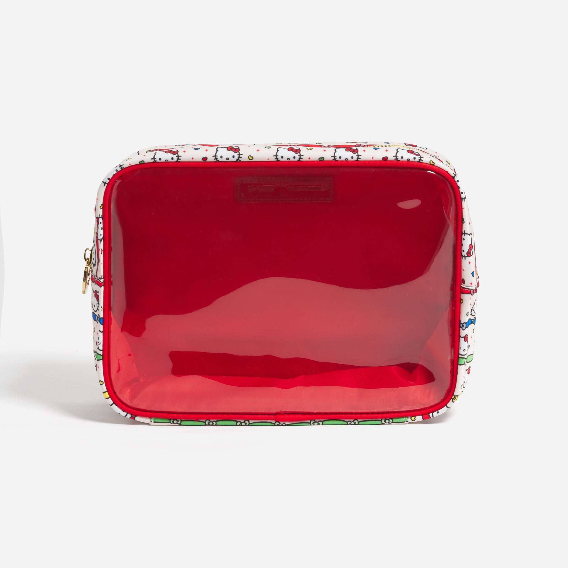 Hello Kitty x Stoney Clover Lane Clear Front Large Pouch (Hello Kitty Ribbon Stripe)