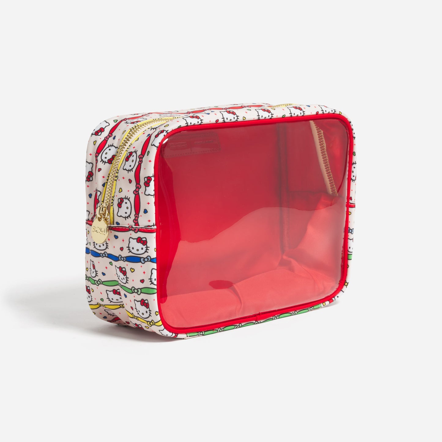 Hello Kitty x Stoney Clover Lane Clear Front Large Pouch (Hello Kitty Ribbon Stripe)