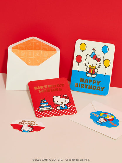 Hello Kitty x Studio Oh! Retro Red Happy Birthday Deluxe Greeting Card