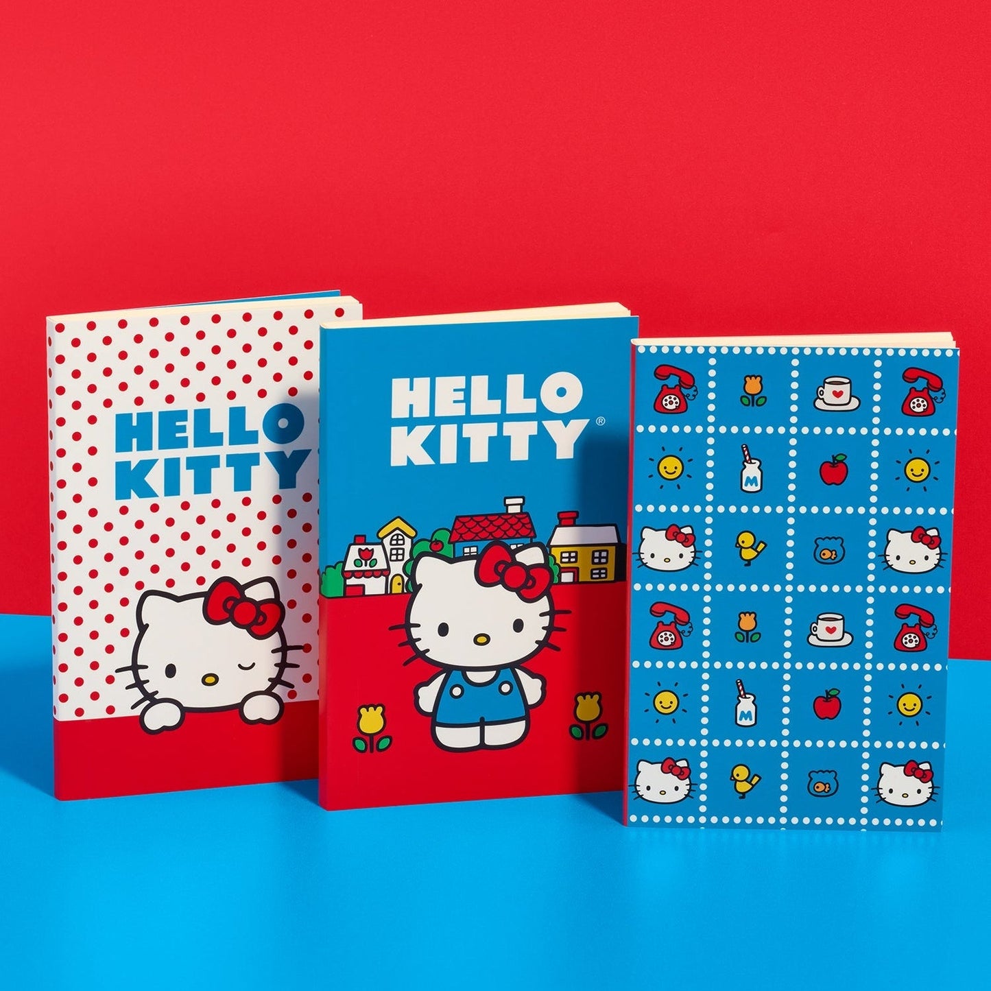 Hello Kitty x Studio Oh! Retro Red Boxed Mini Notebook Trio