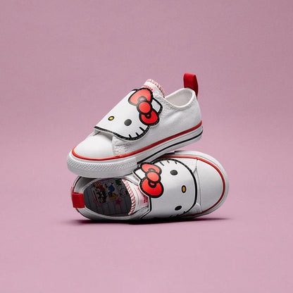 Converse x Hello Kitty Chuck Taylor All Star One Strap Easy-On Sneaker (Toddler - White)
