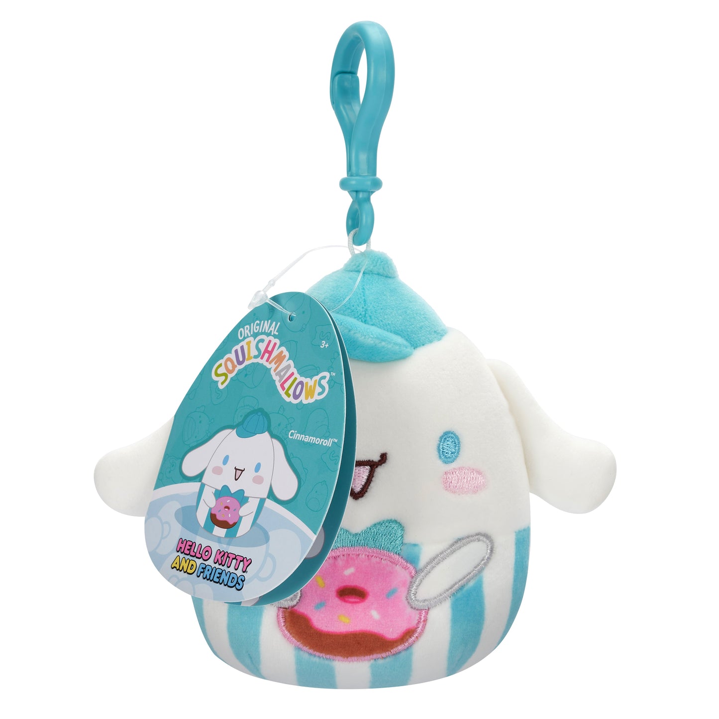 Cinnamoroll Squishmallow Plush Mascot Clip (Donut)