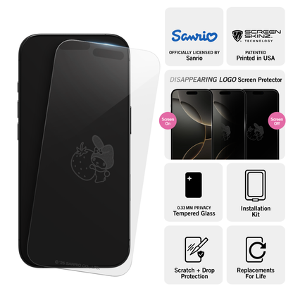 My Melody x Screen Skinz Berry iPhone Clear Screen Protector