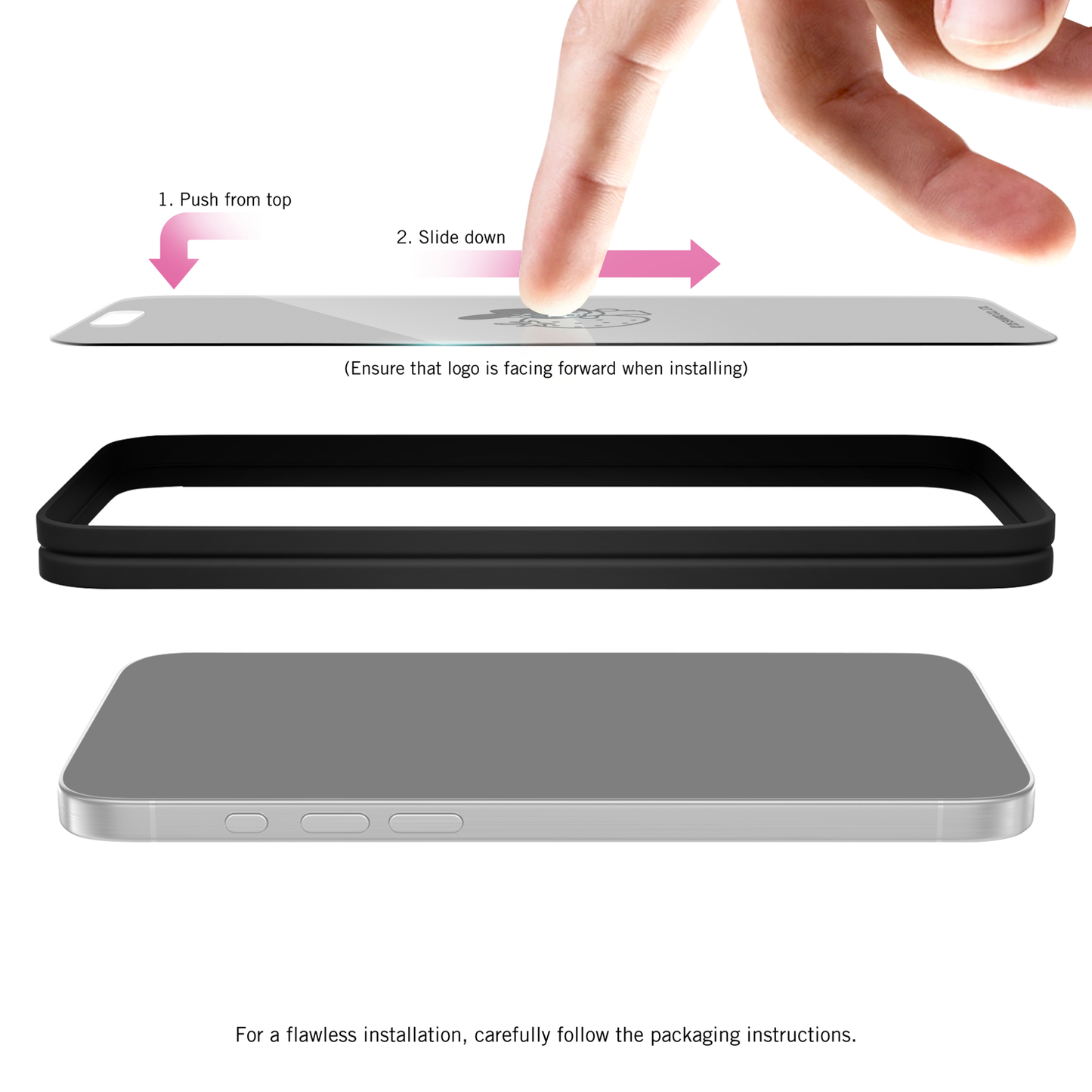 My Melody x Screen Skinz Berry iPhone Clear Screen Protector