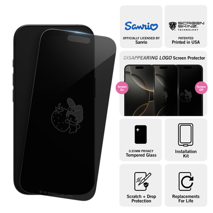 My Melody x Screen Skinz Berry iPhone Privacy Screen Protector