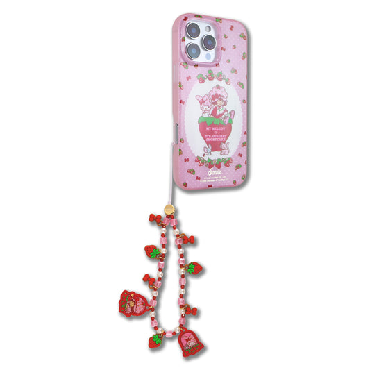 My Melody x Sonix Strawberry Shortcake Phone Beaded Wristlet