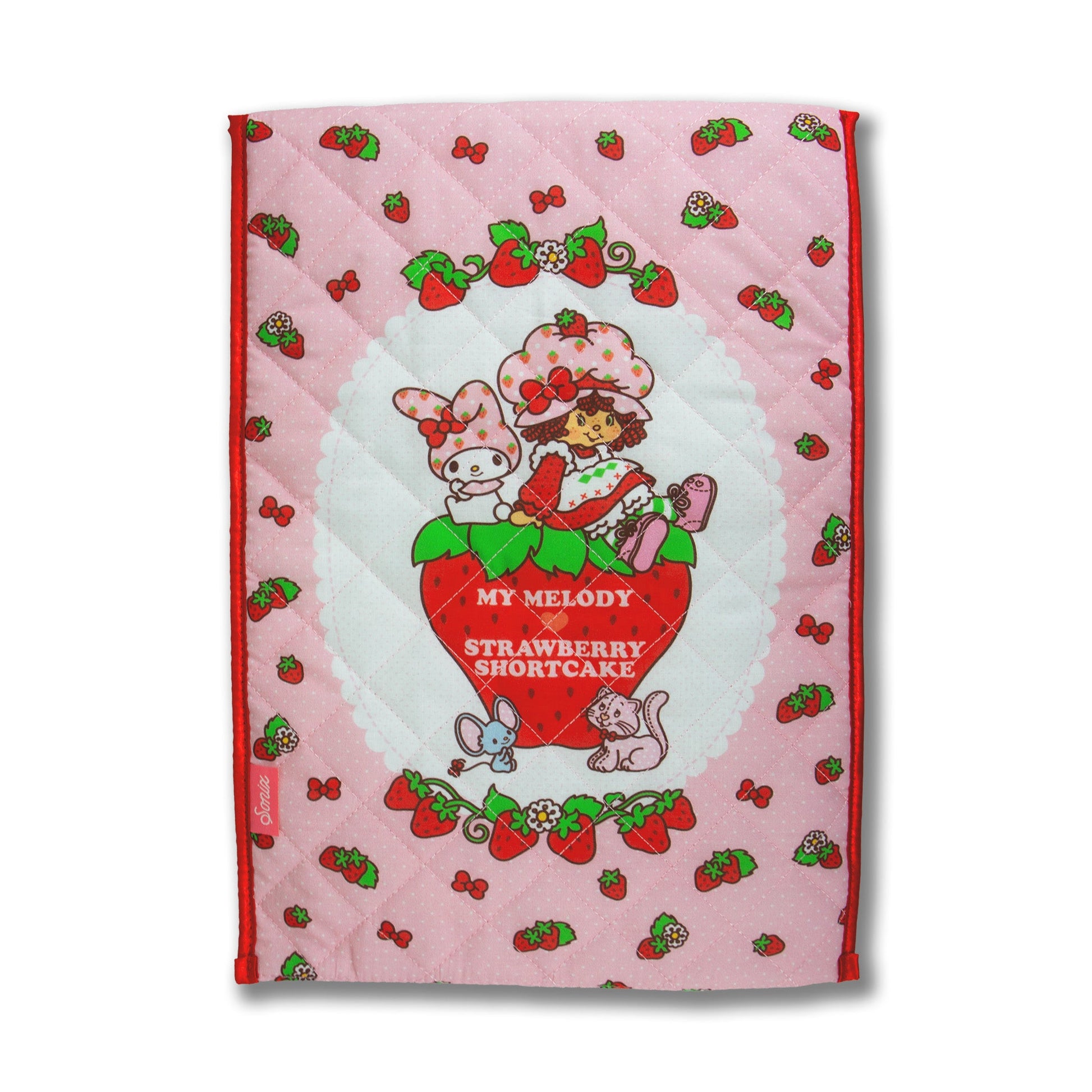 My Melody x Sonix Strawberry Shortcake Quilted Laptop Sleeve