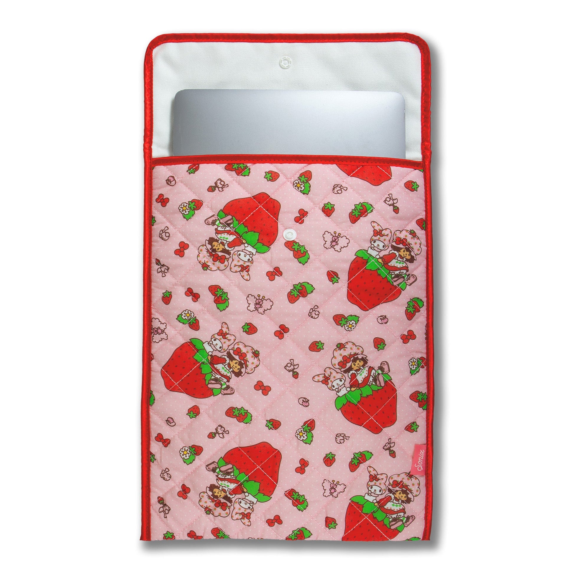 My Melody x Sonix Strawberry Shortcake Quilted Laptop Sleeve