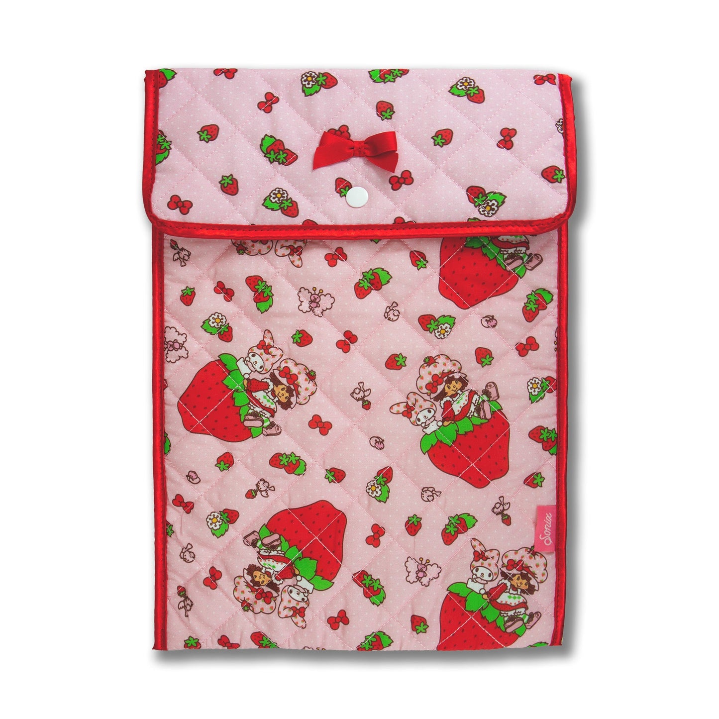 My Melody x Sonix Strawberry Shortcake Quilted Laptop Sleeve
