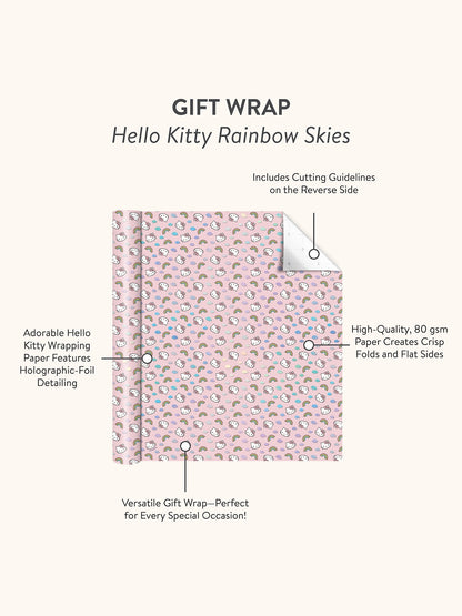Hello Kitty x Studio Oh! Rainbow Skies Gift Wrap