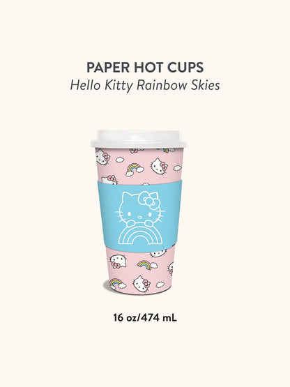 Hello Kitty x Studio Oh! Rainbow Skies Paper Hot Cups