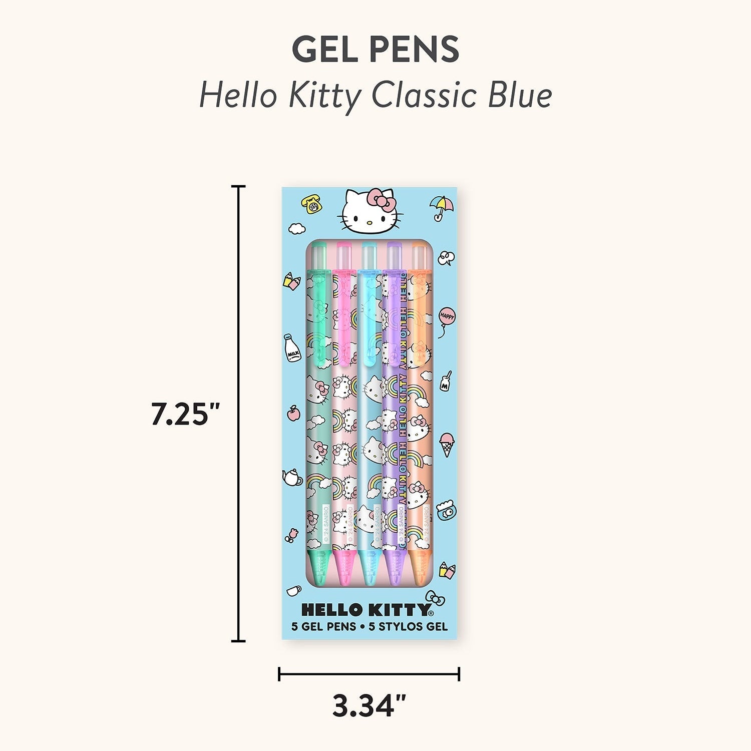 Hello Kitty x Studio Oh! Classic Blue Gel Pens
