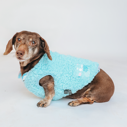 Cinnamoroll x Sassy Woof Reversible Sherpa Dog Jacket (Clouds)