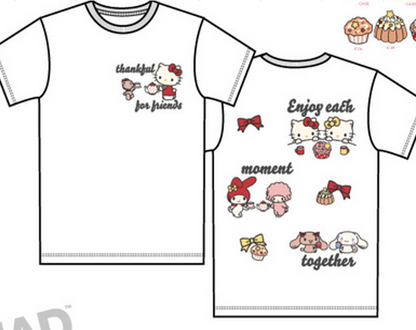 Hello Kitty and Friends Big Kids Thankful For Friends Tee (White)