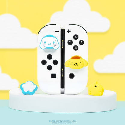 Hello Kitty and Friends Nintendo Switch Grip Caps (Cinnamoroll + Pompompurin)