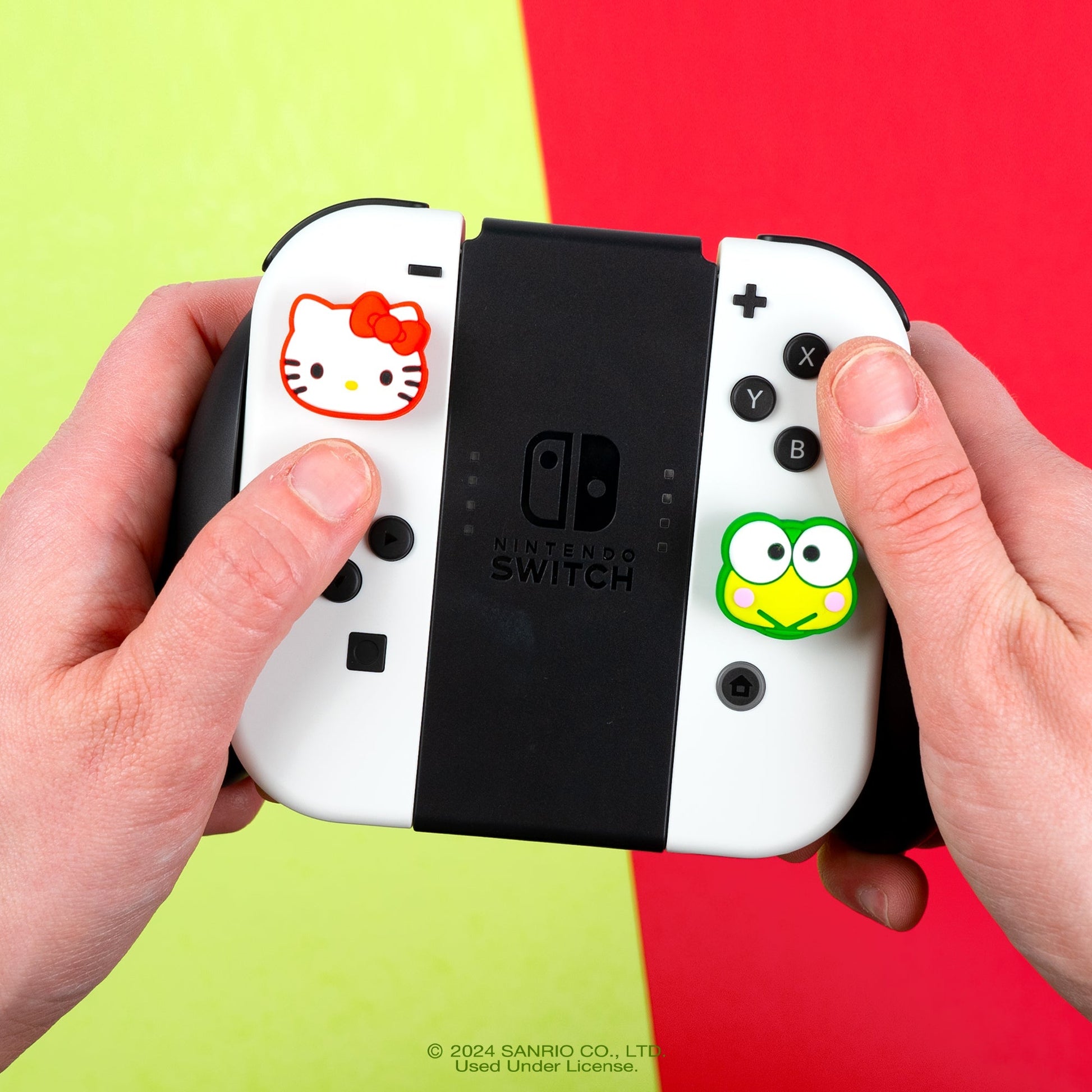 Hello Kitty and Friends Nintendo Switch Grip Caps (Hello Kitty + Keroppi)