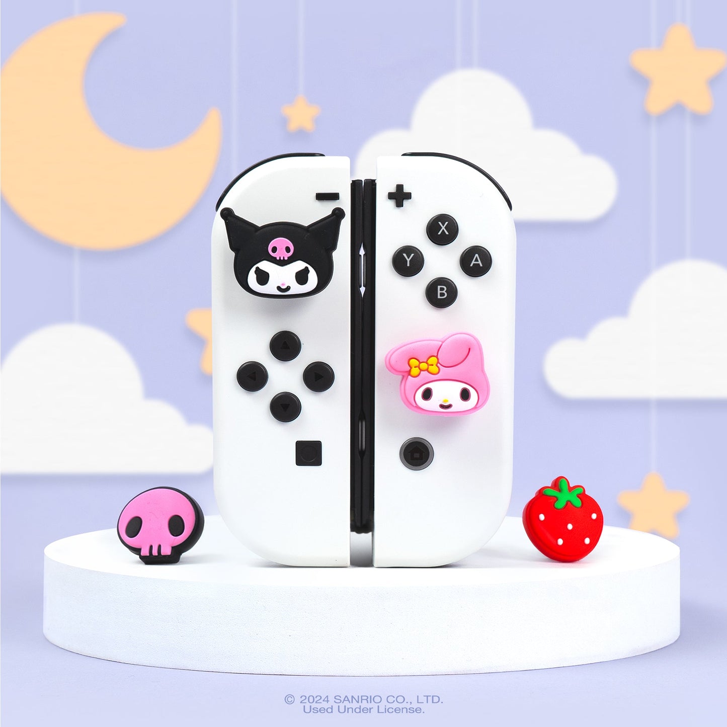 Hello Kitty and Friends Nintendo Switch Grip Caps (Kuromi + My Melody)