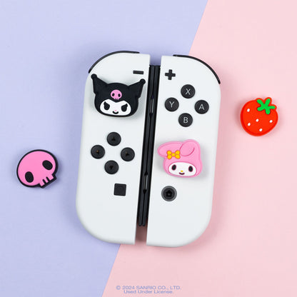 Hello Kitty and Friends Nintendo Switch Grip Caps (Kuromi + My Melody)