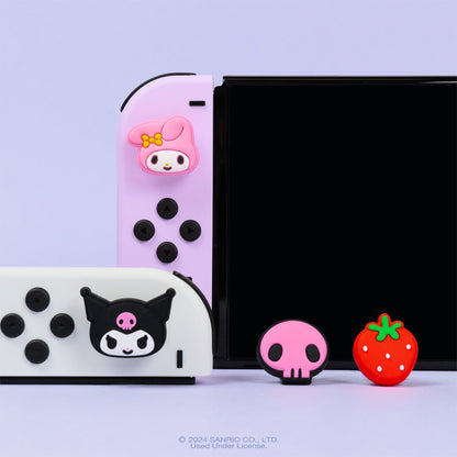 Hello Kitty and Friends Nintendo Switch Grip Caps (Kuromi + My Melody)