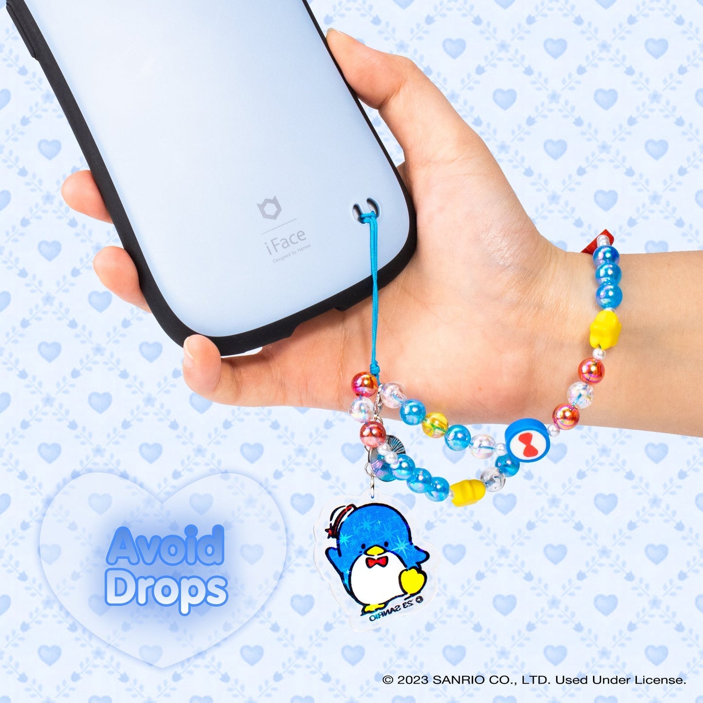 Tuxedosam Beaded Charm Mobile Phone Wrist Strap
