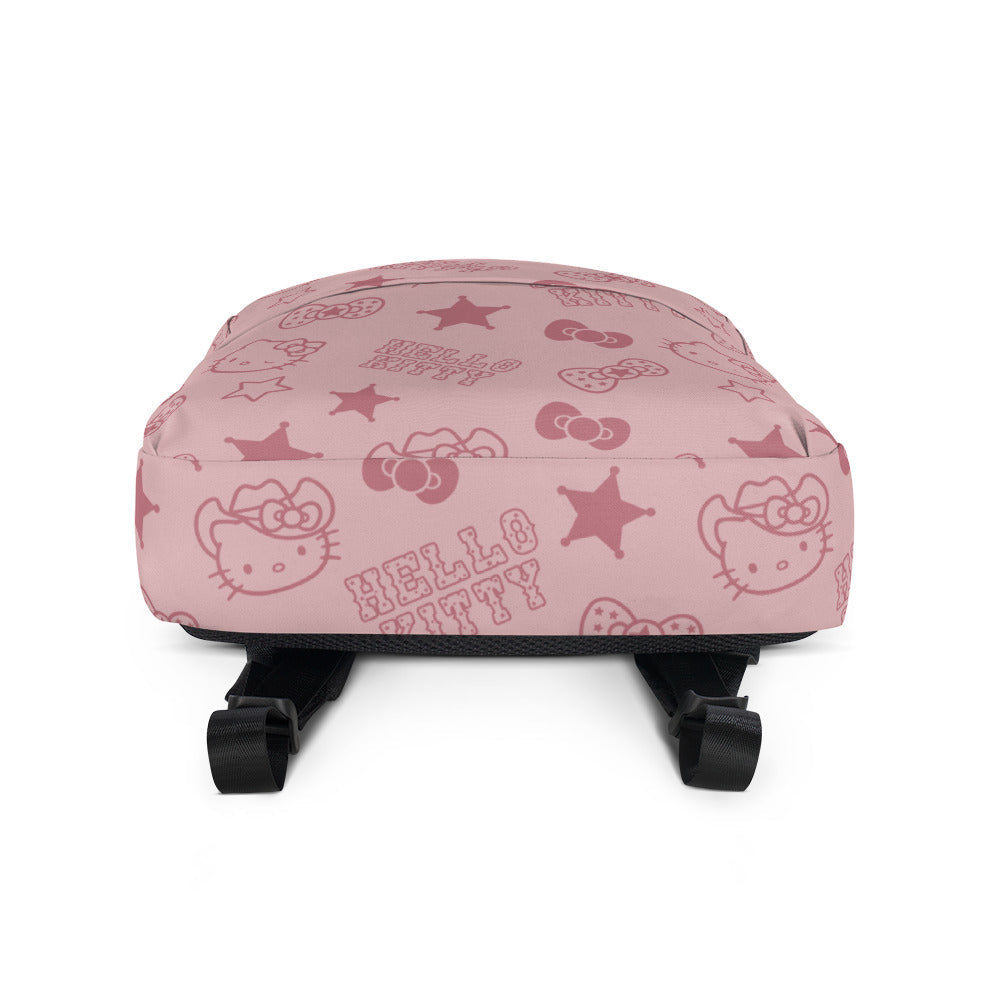 Hello Kitty Pink Western All-over Print Backpack