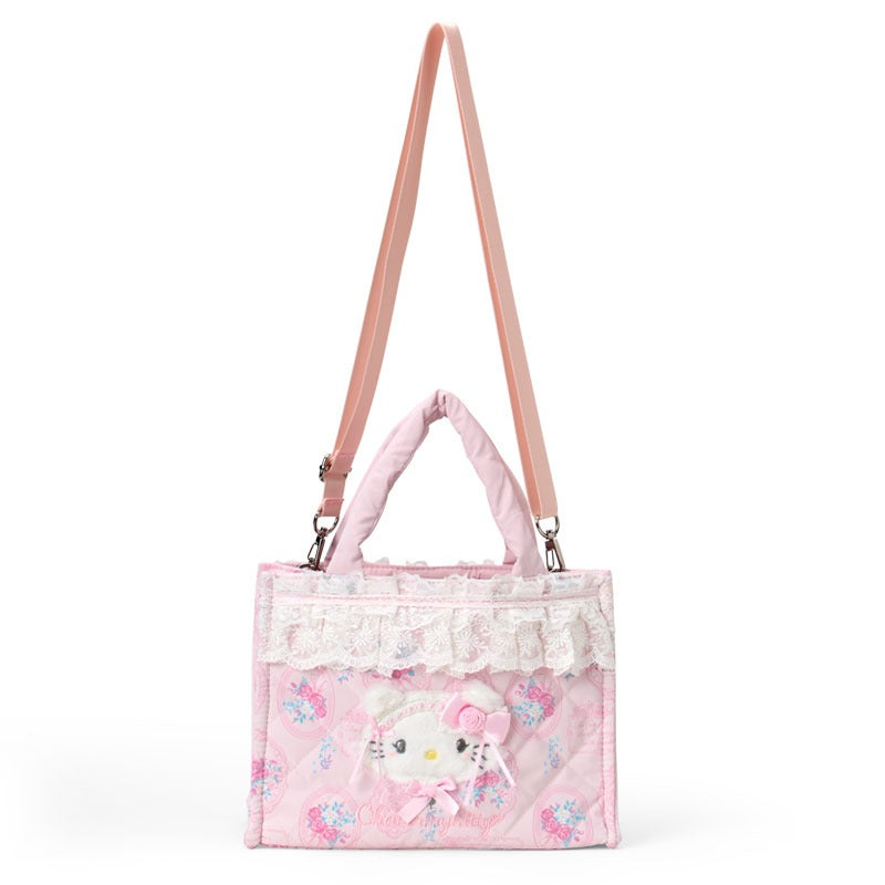 Charmmy Kitty 2-Way Quilted Tote (Lace and Frills Series)