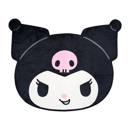Kuromi Face-Shaped Throw Blanket