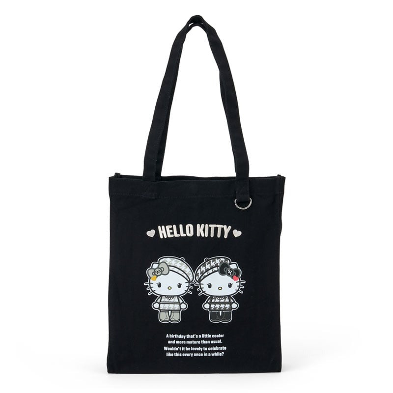 Hello Kitty Tote Bag (Monochrome Birthday Twins Series)