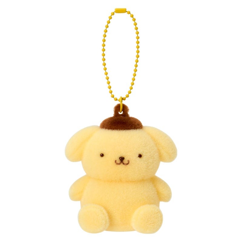 Pompompurin Classic Flocked Keychain Mascot