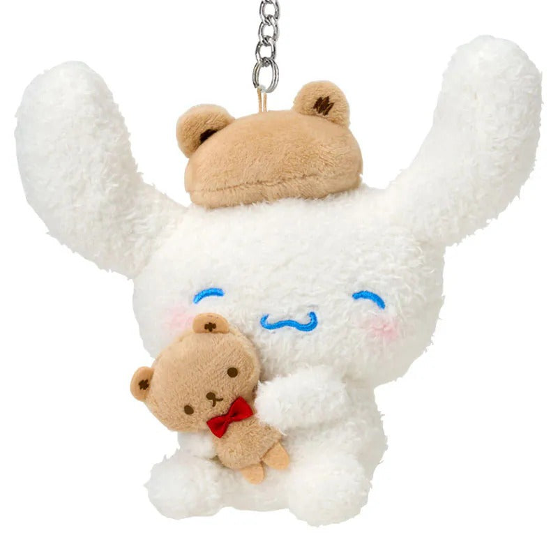 Cinnamoroll Bear Beret Plush Mascot Keychain (Kuma-san Series)