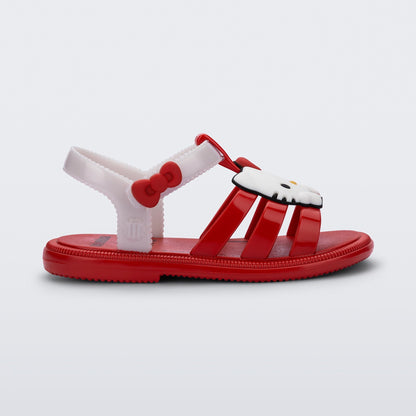 Hello Kitty x Mini Melissa Toddler Hip Jelly Sandal (Red)