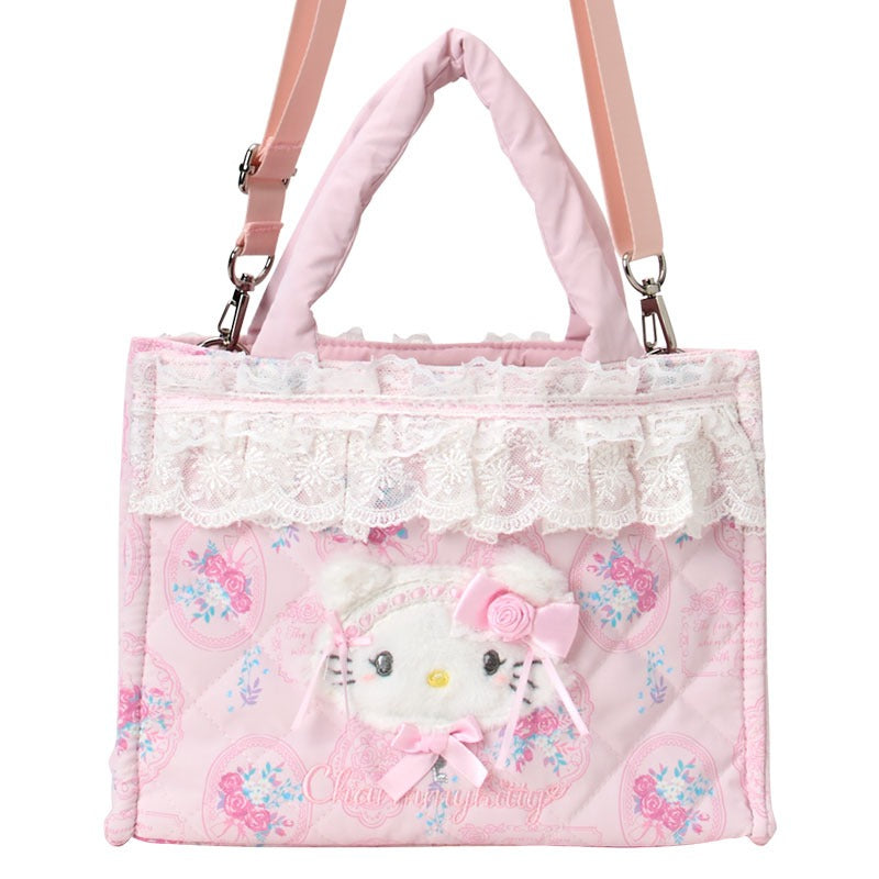 Charmmy Kitty 2-Way Quilted Tote (Lace and Frills Series)