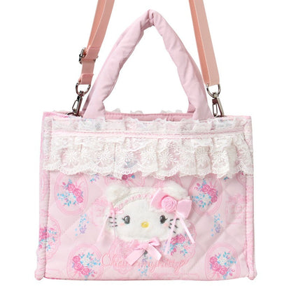 Charmmy Kitty 2-Way Quilted Tote (Lace and Frills Series)