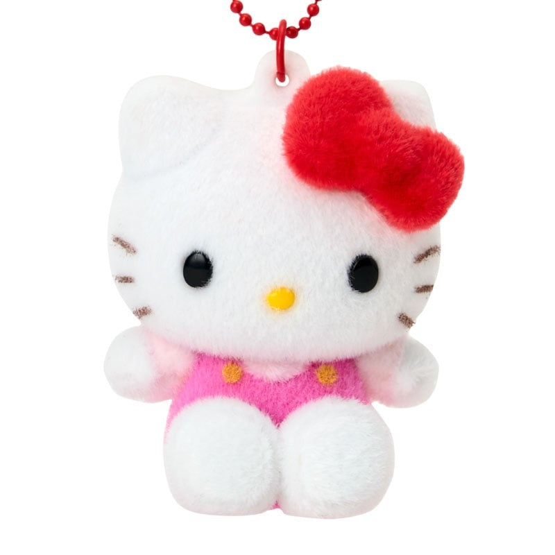 Hello Kitty Classic Flocked Keychain Mascot