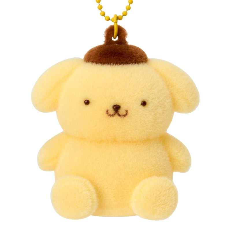 Pompompurin Classic Flocked Keychain Mascot