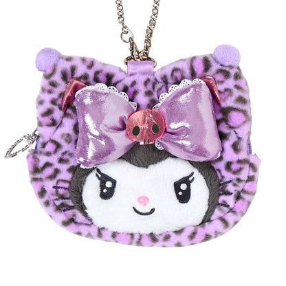Kuromi Plush Mini Pouch (Leopard Cat Series)