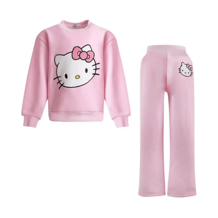 Hello Kitty x Lola + The Boys Adult Super Soft Knit Set (Pink)